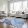 Piper Looms Chantille Abstract ACN665 Denim Area Rug