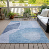 Piper Looms Chantille Abstract ACN665 Denim Area Rug