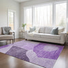 Piper Looms Chantille Abstract ACN665 Eggplant Area Rug