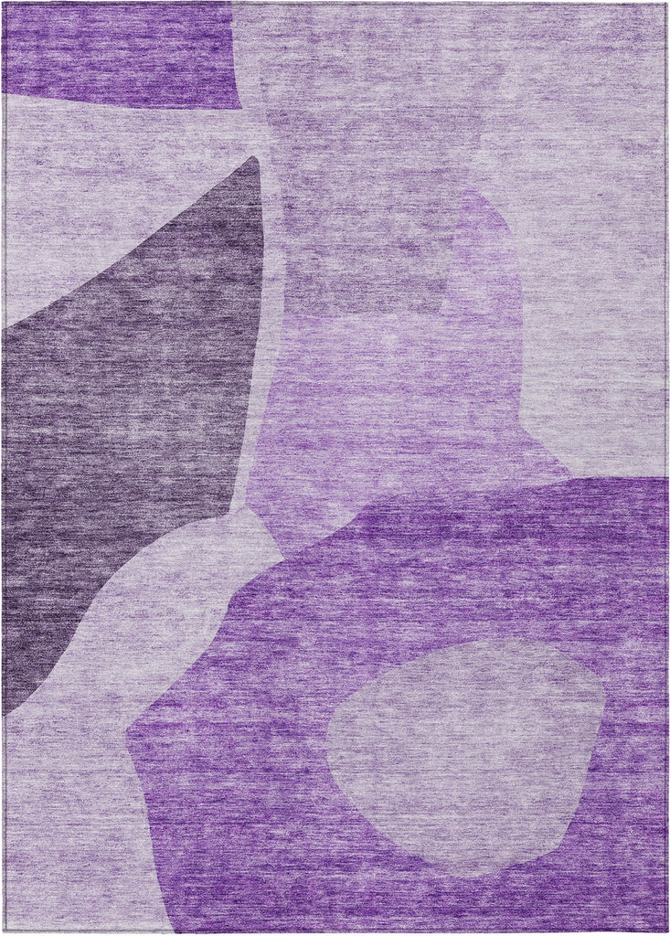 Piper Looms Chantille Abstract ACN665 Eggplant Area Rug