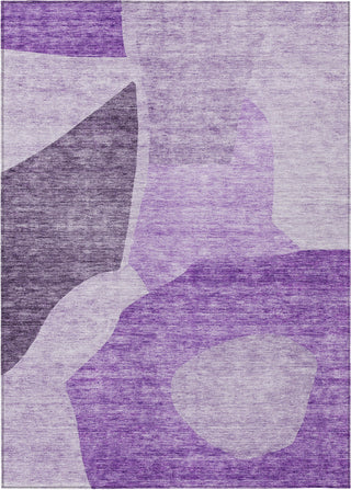 Piper Looms Chantille Abstract ACN665 Eggplant Area Rug