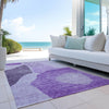 Piper Looms Chantille Abstract ACN665 Eggplant Area Rug