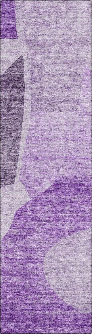 Piper Looms Chantille Abstract ACN665 Eggplant Area Rug