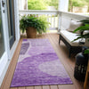 Piper Looms Chantille Abstract ACN665 Eggplant Area Rug