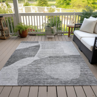 Piper Looms Chantille Abstract ACN665 Silver Area Rug