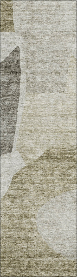 Piper Looms Chantille Abstract ACN665 Taupe Area Rug