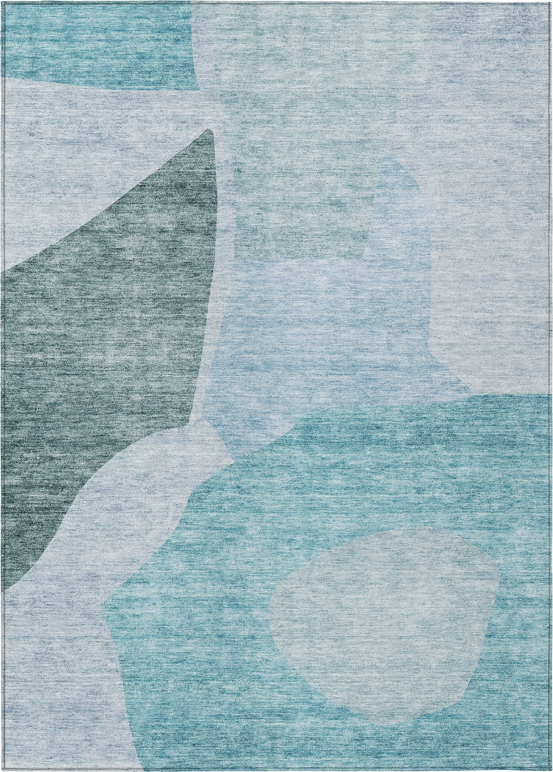 Piper Looms Chantille Abstract ACN665 Teal Area Rug