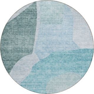 Piper Looms Chantille Abstract ACN665 Teal Area Rug