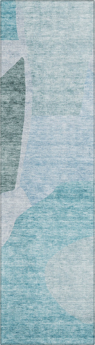 Piper Looms Chantille Abstract ACN665 Teal Area Rug