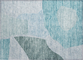 Piper Looms Chantille Abstract ACN665 Teal Area Rug