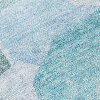 Piper Looms Chantille Abstract ACN665 Teal Area Rug