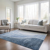 Piper Looms Chantille Abstract ACN667 Blue Area Rug