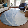 Piper Looms Chantille Abstract ACN667 Blue Area Rug