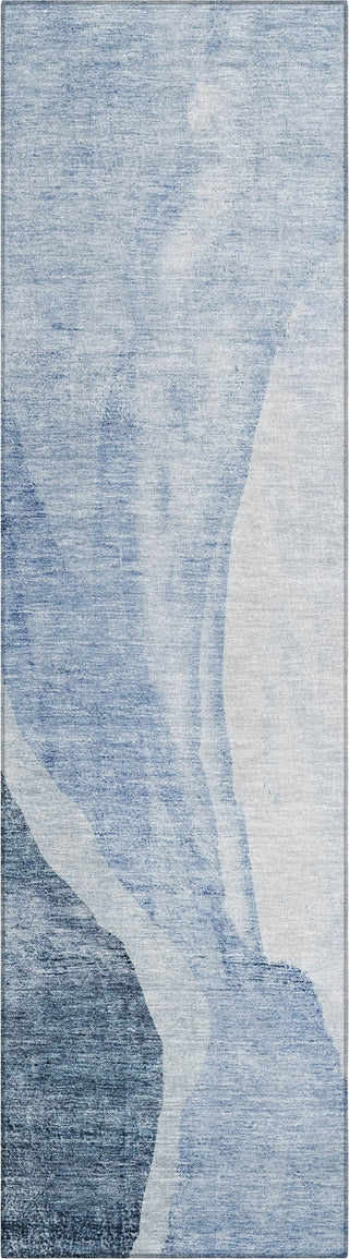 Piper Looms Chantille Abstract ACN667 Blue Area Rug