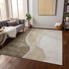Piper Looms Chantille Abstract ACN667 Brown Area Rug Lifestyle Image Feature