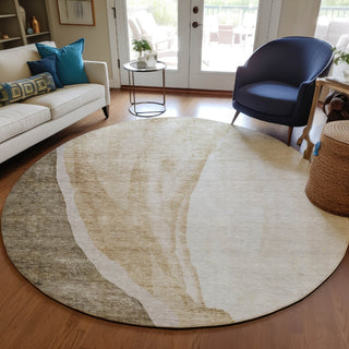 Piper Looms Chantille Abstract ACN667 Brown Area Rug