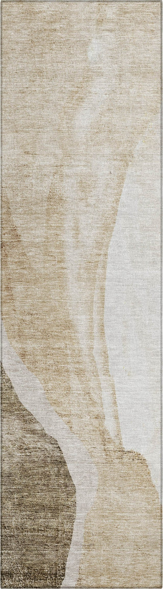 Piper Looms Chantille Abstract ACN667 Brown Area Rug