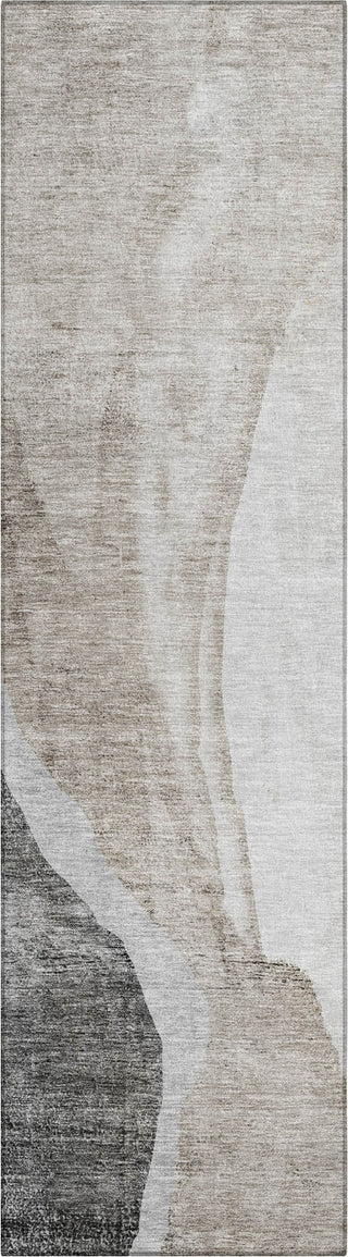 Piper Looms Chantille Abstract ACN667 Charcoal Area Rug