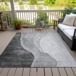 Piper Looms Chantille Abstract ACN667 Gray Area Rug