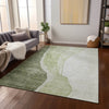Piper Looms Chantille Abstract ACN667 Olive Area Rug Lifestyle Image Feature