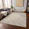 Piper Looms Chantille Abstract ACN668 Beige Area Rug Lifestyle Image Feature