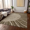 Piper Looms Chantille Abstract ACN668 Brown Area Rug Lifestyle Image Feature