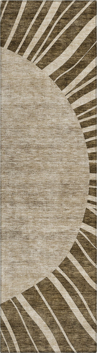 Piper Looms Chantille Abstract ACN668 Brown Area Rug