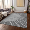 Piper Looms Chantille Abstract ACN668 Charcoal Area Rug Lifestyle Image Feature