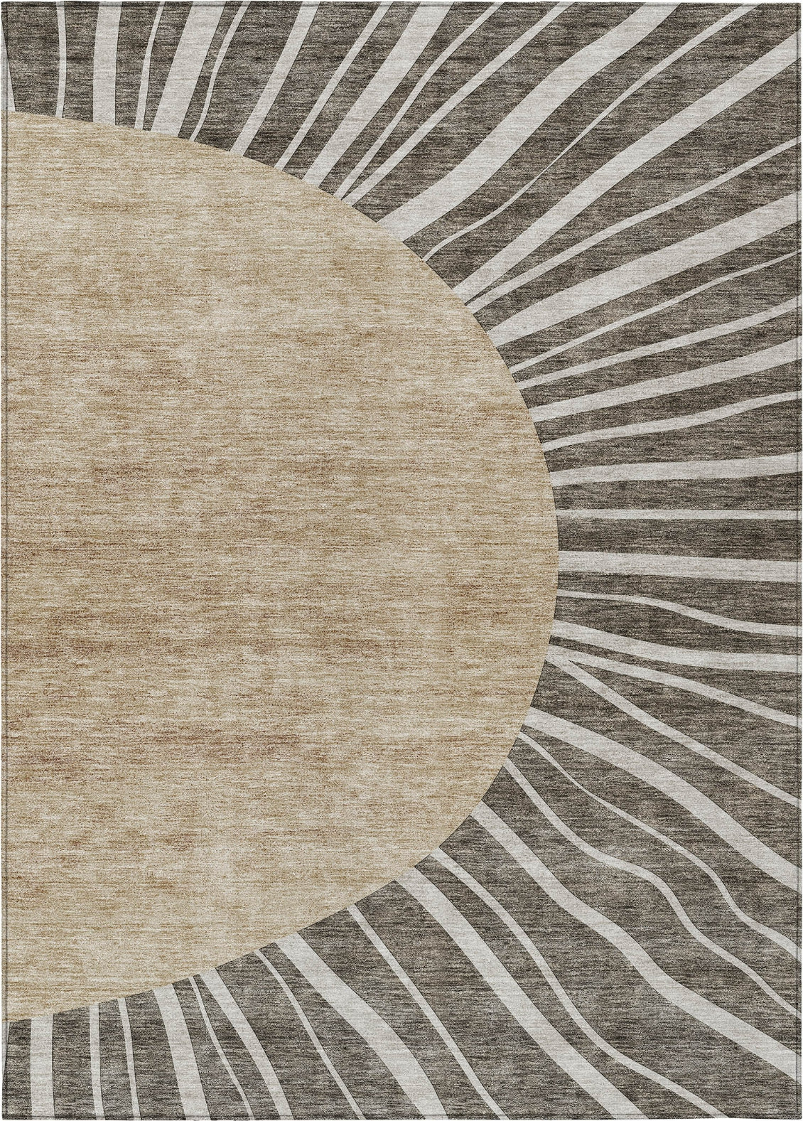 Piper Looms Chantille Abstract ACN668 Chocolate Area Rug