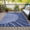 Piper Looms Chantille Abstract ACN668 Navy Area Rug