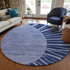 Piper Looms Chantille Abstract ACN668 Navy Area Rug