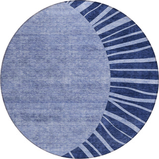 Piper Looms Chantille Abstract ACN668 Navy Area Rug