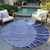 Piper Looms Chantille Abstract ACN668 Navy Area Rug