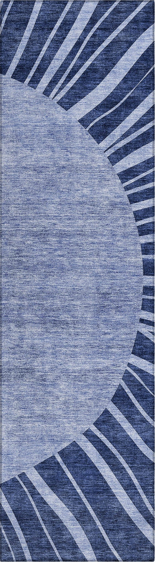 Piper Looms Chantille Abstract ACN668 Navy Area Rug