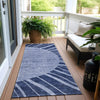 Piper Looms Chantille Abstract ACN668 Navy Area Rug