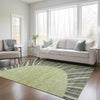 Piper Looms Chantille Abstract ACN668 Olive Area Rug