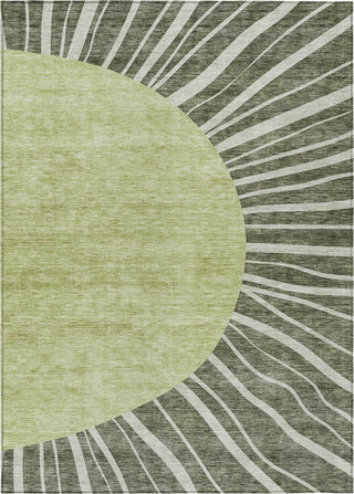 Piper Looms Chantille Abstract ACN668 Olive Area Rug