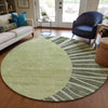 Piper Looms Chantille Abstract ACN668 Olive Area Rug