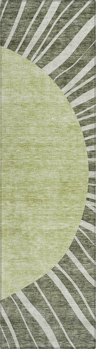 Piper Looms Chantille Abstract ACN668 Olive Area Rug