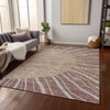 Piper Looms Chantille Abstract ACN668 Paprika Area Rug Lifestyle Image Feature