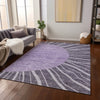 Piper Looms Chantille Abstract ACN668 Purple Area Rug Lifestyle Image Feature