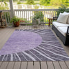 Piper Looms Chantille Abstract ACN668 Purple Area Rug