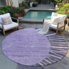 Piper Looms Chantille Abstract ACN668 Purple Area Rug