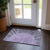 Piper Looms Chantille Abstract ACN668 Purple Area Rug