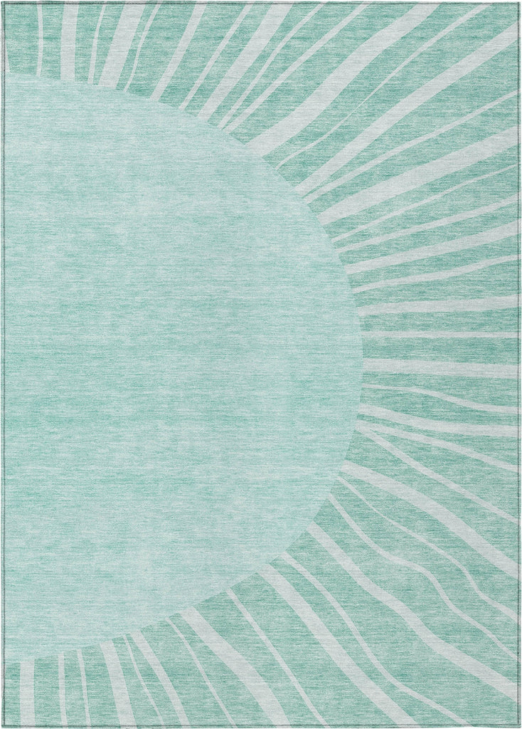 Piper Looms Chantille Abstract ACN668 Teal Area Rug