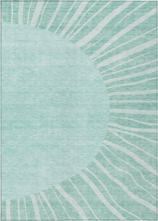 Piper Looms Chantille Abstract ACN668 Teal Area Rug