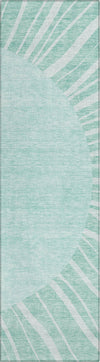 Piper Looms Chantille Abstract ACN668 Teal Area Rug