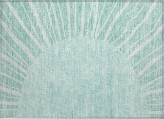 Piper Looms Chantille Abstract ACN668 Teal Area Rug