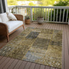 Piper Looms Chantille Patchwork ACN669 Brown Area Rug