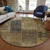 Piper Looms Chantille Patchwork ACN669 Brown Area Rug